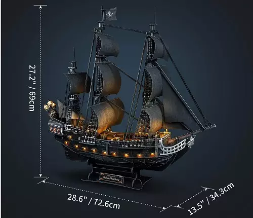 taille-dimension-maquette-bateau pirate