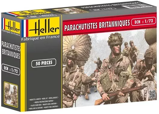 Maquette-figurines-Parachutistes-Britanniques-Heller
