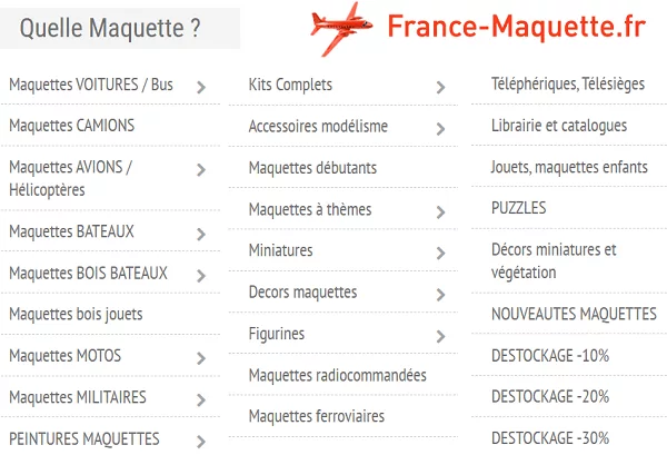 categories-maquettes-boutique-France-maquette.fr