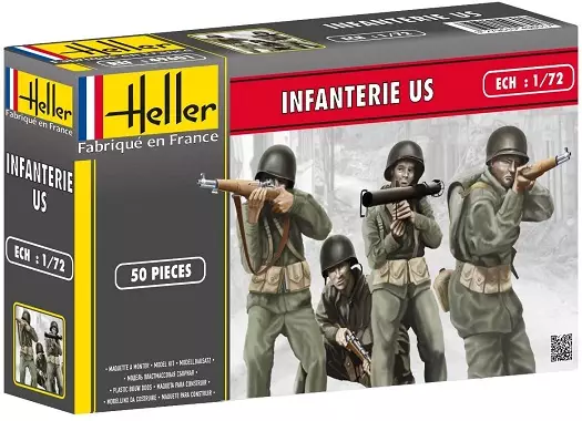 maquette-figurines-Infanterie-US-Heller