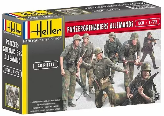 maquette-figurines-Panzergrenadiers-allemands-Heller